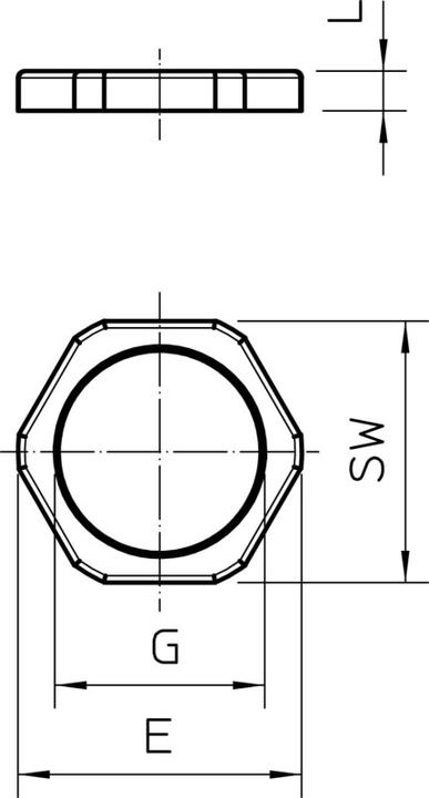 Actual product image OBO Bettermann Locknut