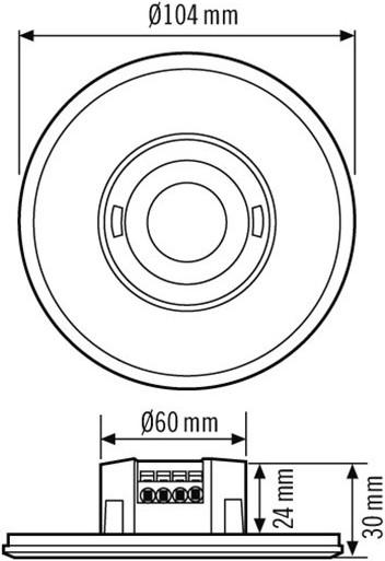 Produktbild Esylux PD-FLAT-L 360/8 RW BMS DALI-2 (8 m)