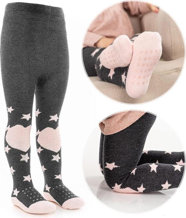 Image du produit La Loona LaLoona Collants pour bébé Collants à enfiler - Étoiles Rose - (74/80)