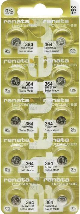 Produktbild Renata Knopfzelle 364 10 St. 20 mAh (10 Stk., 20 mAh)