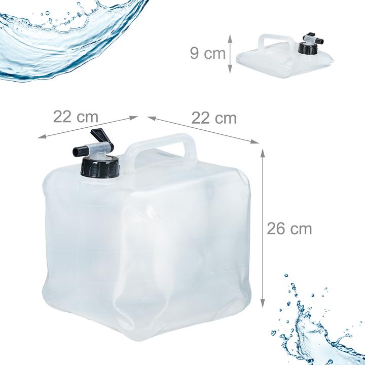 Produktbild Relaxdays 4x Wasserkanister