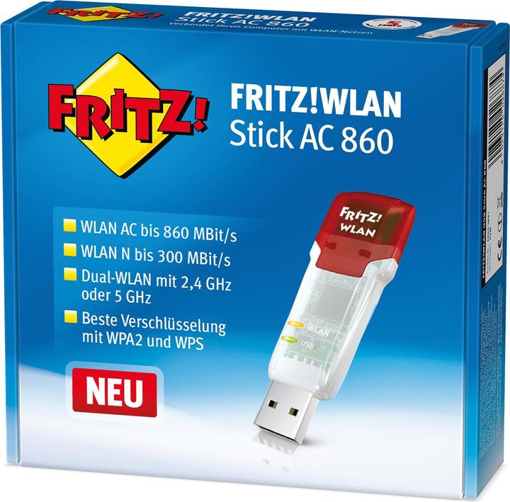 Actual product image AVM FRITZ!WLAN Stick AC 860 (USB)