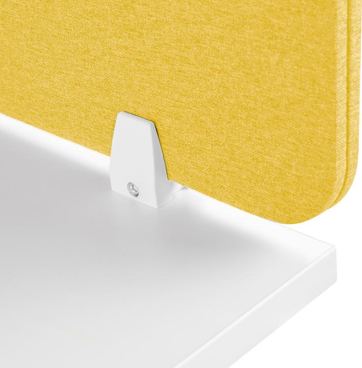 Produktbild Beliani Schreibtischtrennwand senfgelb 130 x 40 cm WALLY