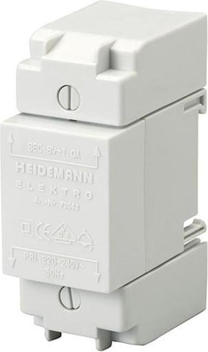 Actual product image Heidemann Bell transformer 8V 1A