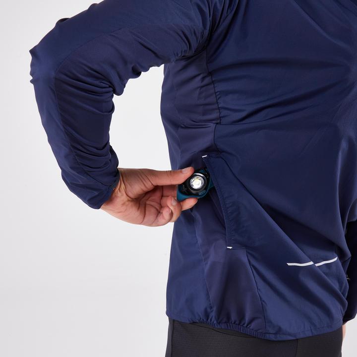Actual product image Kiprun Running jacket trail running men windproof - Run 900 Wind blue (M)
