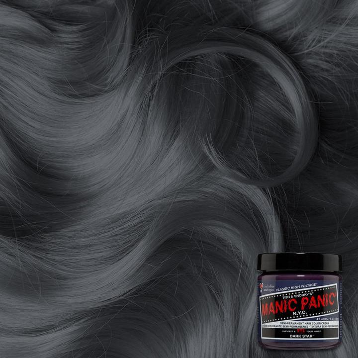 Produktbild Manic Panic Dark Star Grey Hair Dye Classic High Voltage Semi Permanent Color Very Deep with Slight (Dark Star)