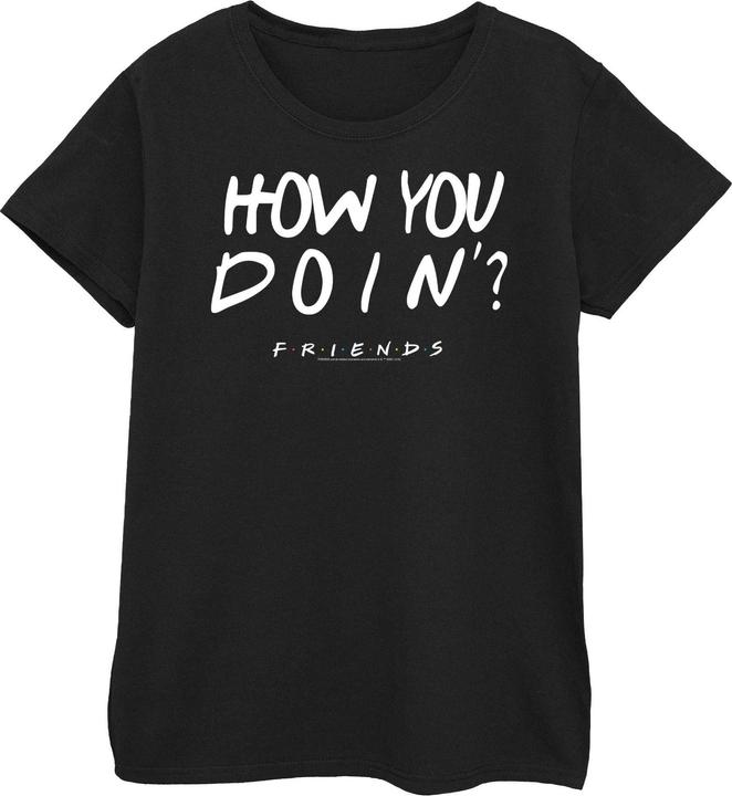 Actual product image Friends Womens/Ladies How You Doin? Cotton T-Shirt (L)
