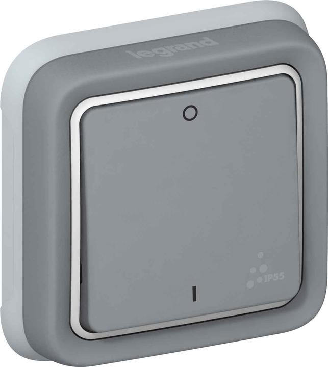 Actual product image Legrand Plexo55 Modular circuit breaker 2-pole damp-proof grey 069530