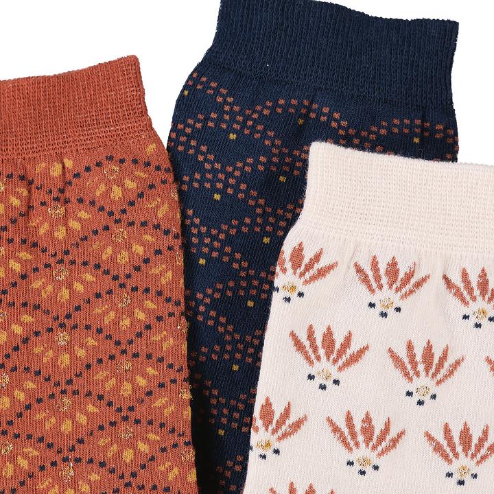 Immagine prodotto La Redoute Collections Confezione da 3 calzini con motivo art deco (confezione da 3, 35, 37)