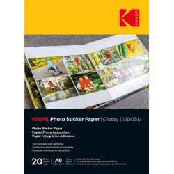 Image du produit Kodak Photo Sticker Paper Gloss 120gsm A6x20 (3510652) (120 g/m², 20 x)