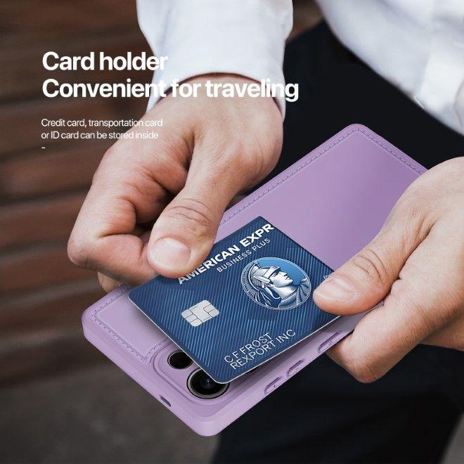 Actual product image Dux Ducis Samsung Galaxy S25 Ultra Magnetic Wallet Case with Stand - Purple (Samsung Galaxy S25 Ultra)