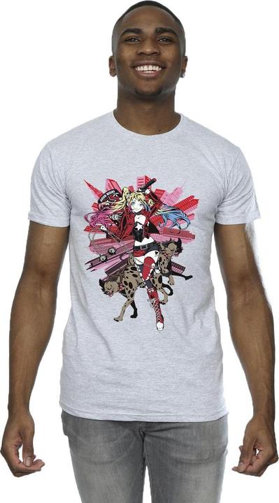 Actual product image Mens Harley Quinn Hyenas T-Shirt (XXL)