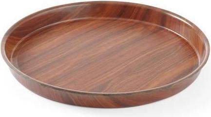 Actual product image Hendi Serving tray "Woodform" round, high rim
