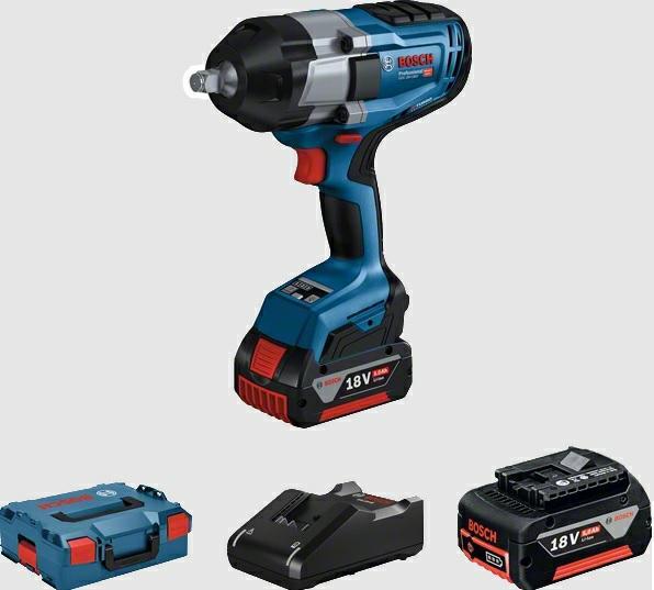 L-BOXX 136, Rychlonabíječka GAL 18V-40 Professional, 1/1 vložka pro L-BOXX na nářadí a nabíječku, Spona na žebřík, 2× Akumulátor GBA 18V 5.0Ah