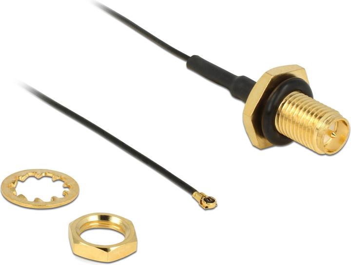 Image du produit Delock Câble d'antenne RP-SMA à MHF4, 20cm, protégé contre l'eau (4.90 dB, Câble d'antenne)
