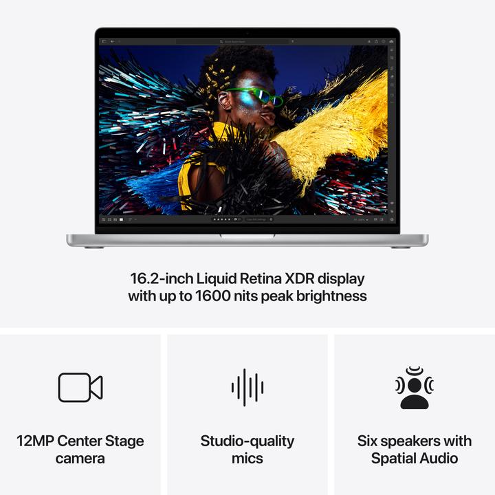 Produktbild Apple MacBook Pro 16 – 2024 (16.20", M4 Max, 48 GB, 1000 GB, DE)