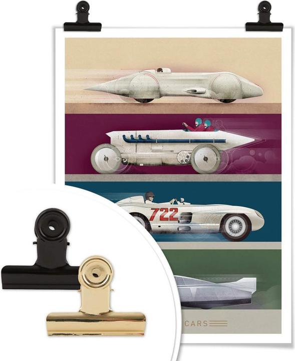 Produktbild Trenddeko Record Cars (30 x 40 cm)