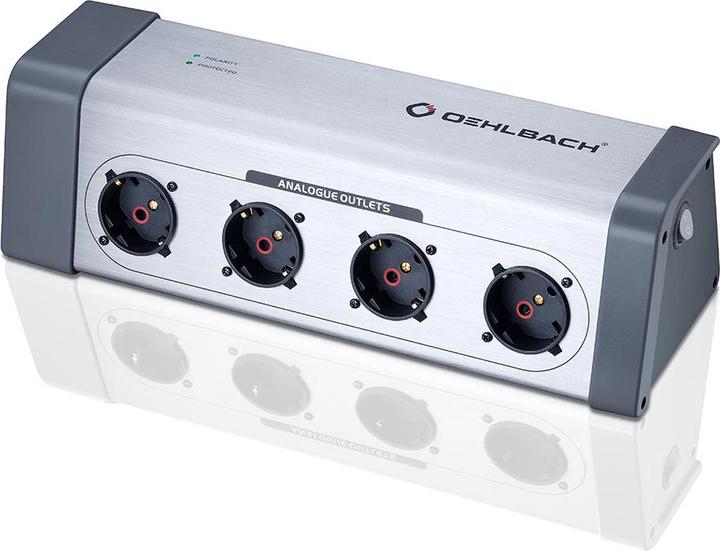 Actual product image Oehlbach XXL Powersocket 908 - 8-fold HighEnd Schuko power strip in metal housing (8 x, CEE 7/3, 1.50 m)