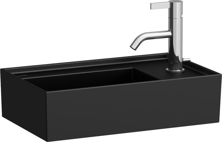 Image du produit Laufen Kartell lave-mains, bord de robinetterie à droite, encastré, 1 trou pour robinet, sans trop (450 mm, 467 mm)