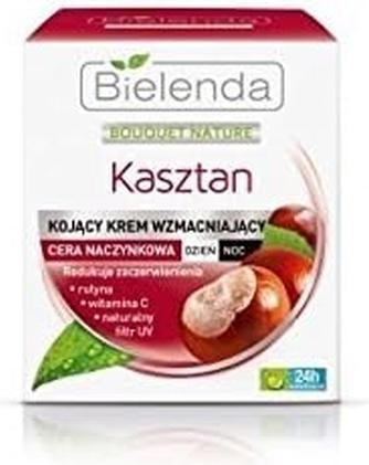 Bielenda Bouquet Nature Soothing Strengthening Cream For Capillary Complexion Day/Night Chestnut (50 ml, 24h Creme)