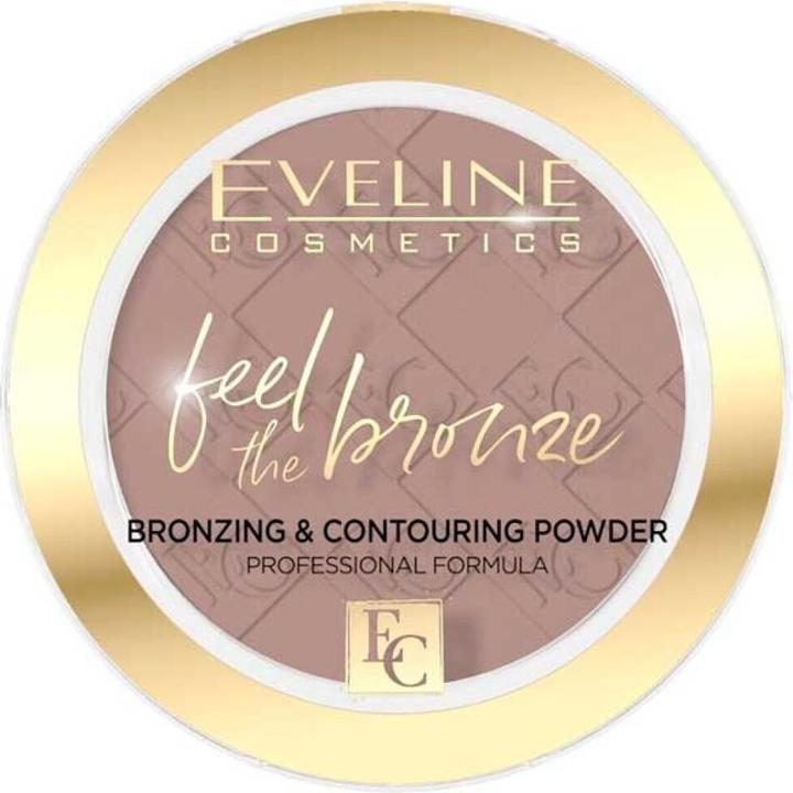 Actual product image Eveline Feel The Bronze Bronzing And Contouring Powder Milky Way 01 4G (01 Milky Way, Bronzer, 4 g)