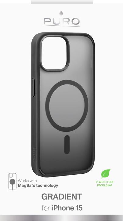 Immagine prodotto Puro Gradient Cover iPhone 15 nero (Apple iPhone 15)