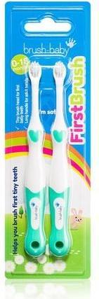 Brush-Baby Brush Baby FirstBrush Zahnbürste für Kinder - 2er Pack (Weich, 2 x)