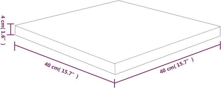 Actual product image VidaXL Isabel (40 x 40 x 4 cm)