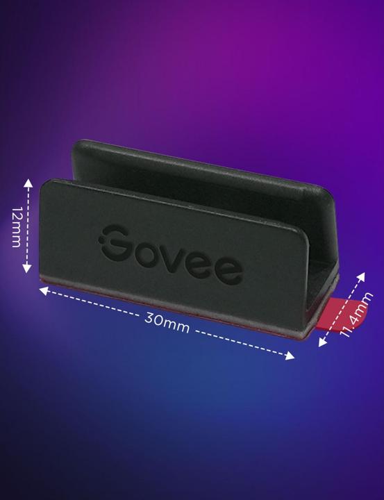 Actual product image Govee Neon Rope Light 2 Bracket - 20 pcs- Black