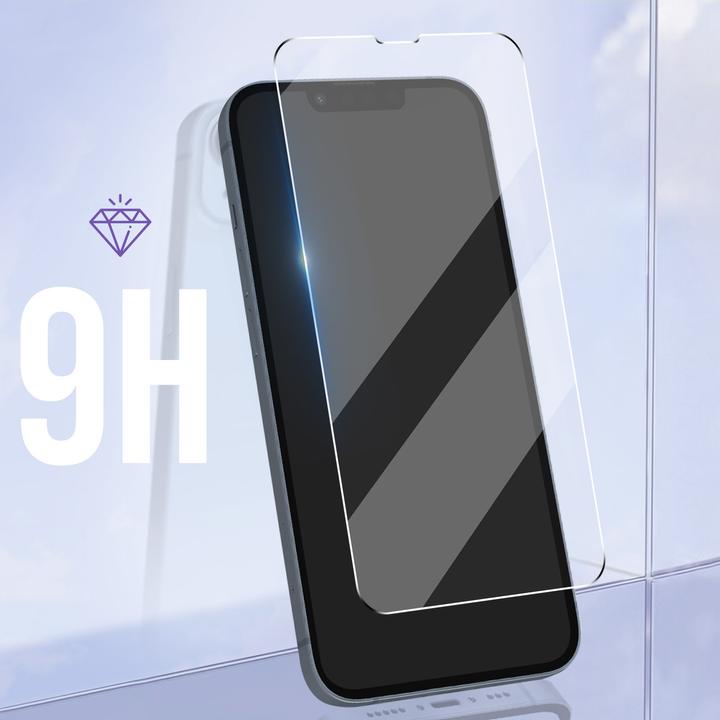 Actual product image Avizar 9H hardness glass display protection film (1 Piece, Apple iPhone 14 Plus)