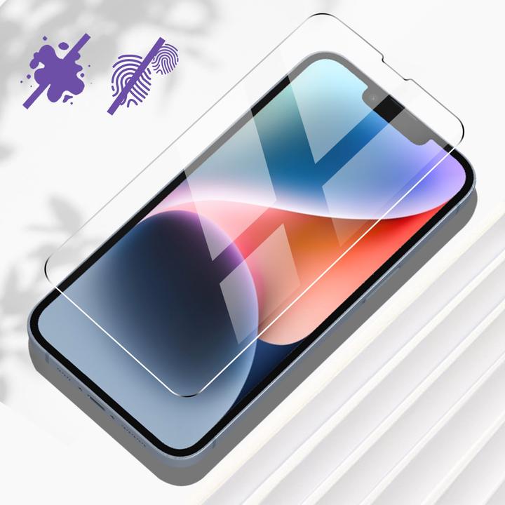 Actual product image Avizar 9H hardness glass display protection film (1 Piece, Apple iPhone 14 Plus)