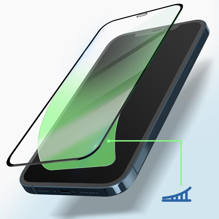 Immagine prodotto Avizar Pellicola protettiva in vetro 9H (1 Pezzo/i, Apple iPhone 12 Pro Max)