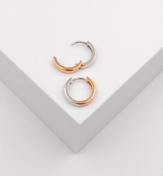 Produktbild Muau Creolen (750, Weissgold, 18 K Gelbgold)