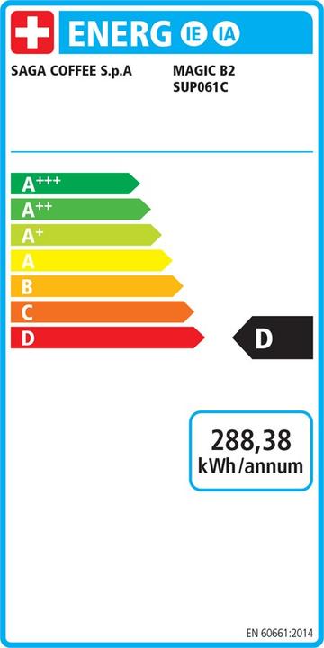 Energy Label Saeco Magic B2