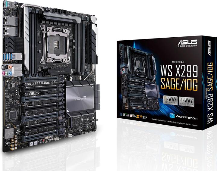 Produktbild ASUS Ws X299 Sage/10g (LGA 2066, Intel X299, SSI CEB)