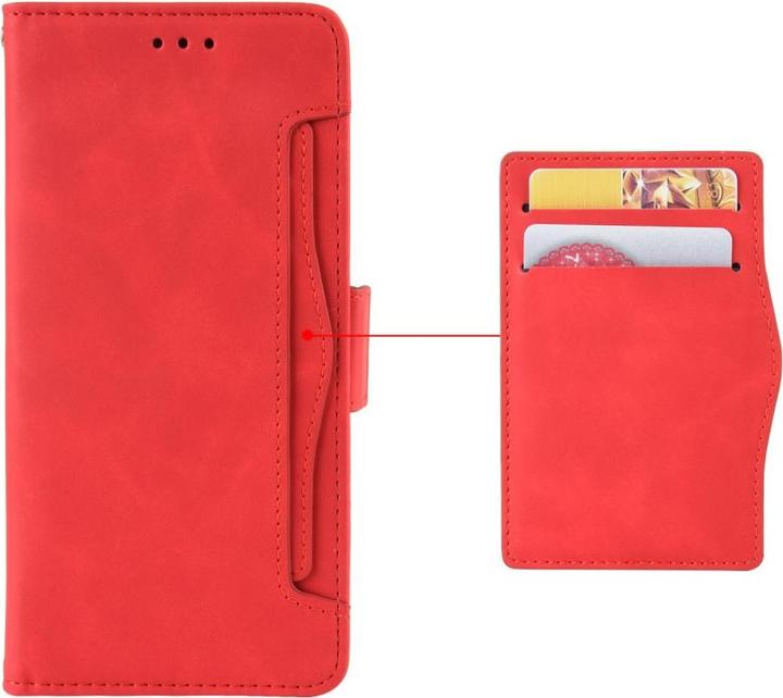 Produktbild Cover-Discount Nokia G50 - Etui mit vielen Kartenfächer rot (Motorola Moto G50)