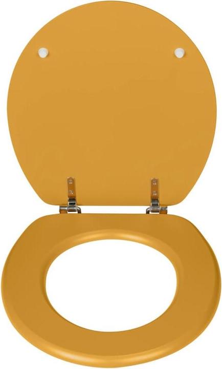 Actual product image Wenko Prima MDF WC seat mustard yellow