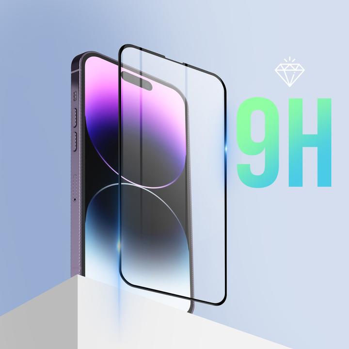 Actual product image Avizar Protective glass film 9H (1 Piece, Apple iPhone 14 Pro)