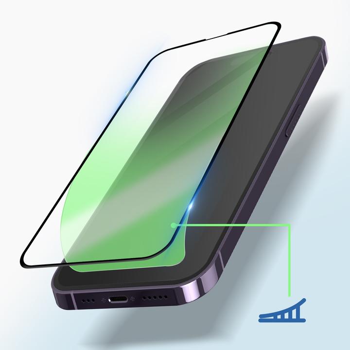 Actual product image Avizar Protective glass film 9H (1 Piece, Apple iPhone 14 Pro)