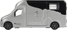 Image du produit Kids Globe Farming Voiture hippomobile moulée sous pression avec gris clair et gris argile