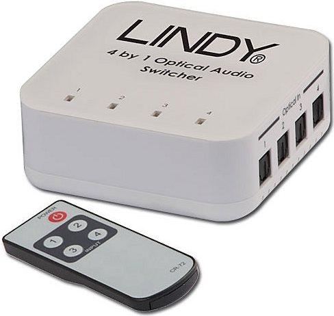 Produktbild Lindy Audioumschalter SPDIF Digital 4 Port Remote