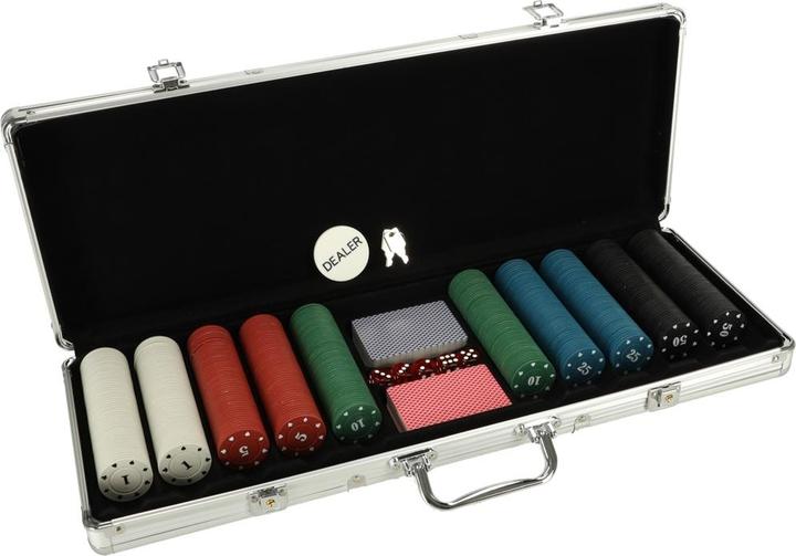 Immagine prodotto JTI Pokerset im Koffer mit 500 Chips und 2 Kartenspielen