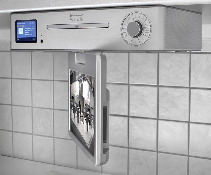 Produktbild Soundmaster KTD1020SI Unterbau-Multimediacenter mit DAB+/FM-Radio, CD-Player & DVB-T2/C LCD-TV 10" (DAB+, FM, Bluetooth, WLAN)