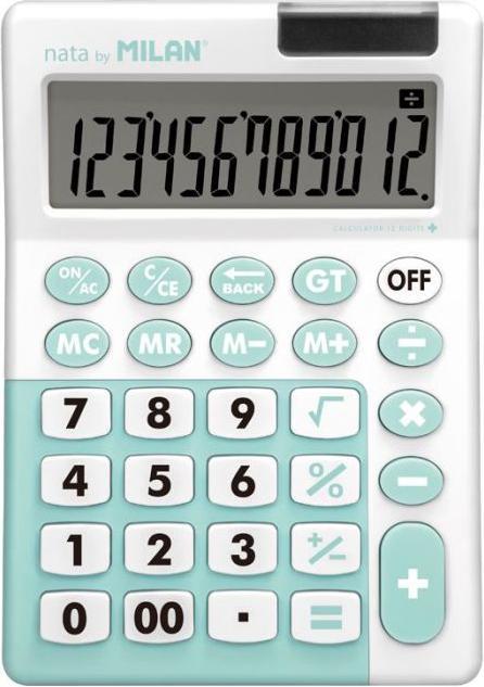 Produktbild Rechner Rechner 12 pos. Antibakterielles grünes MAILAND (Batterien, Solarzellen)