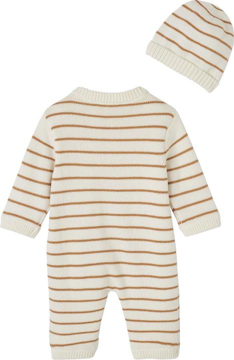 Immagine prodotto Vertbaudet Set bebè in maglia a righe: tutina e cappello (74)