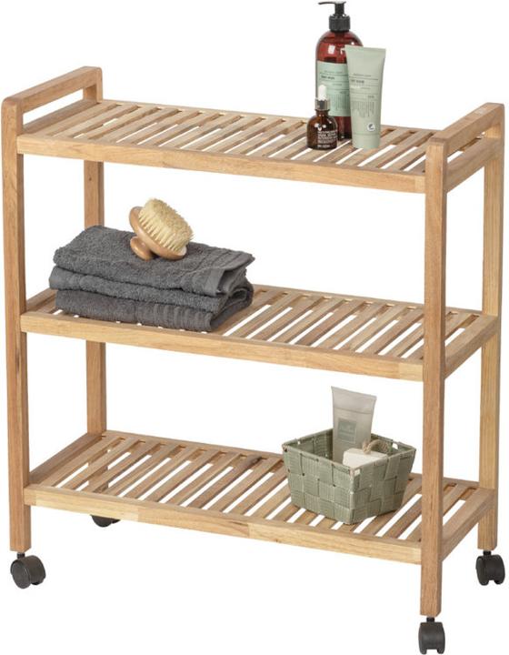 Produktbild Wenko Etagenwagen Norway braun 65,0 x 31,0 x 72,0 cm