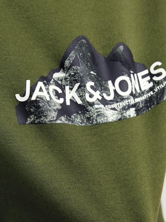 Actual product image Jack & Jones Jcomountain Logo Sweat Crew Neck Sn Jnr (164)