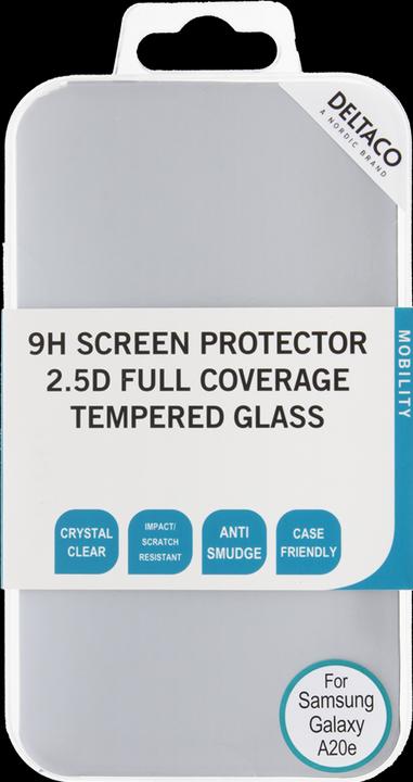 Produktbild Deltaco Screen Protector 2.5D Tempered Glass for Galaxy A20e (1 Stück, Samsung Galaxy A20e)