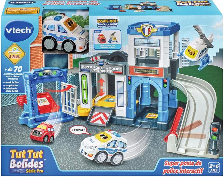 Actual product image VTech Tut Tut Bolides Série Pro - Super poste de police interactif (+ Chris, lieutenant de police)