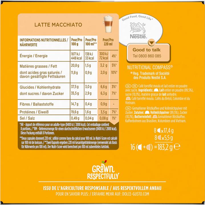 Produktbild Nescafé Dolce Gusto Latte Macchiato (16 x Port.)